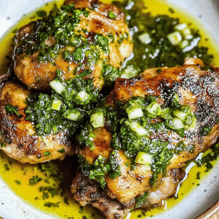 Chimichurri Chicken Thighs