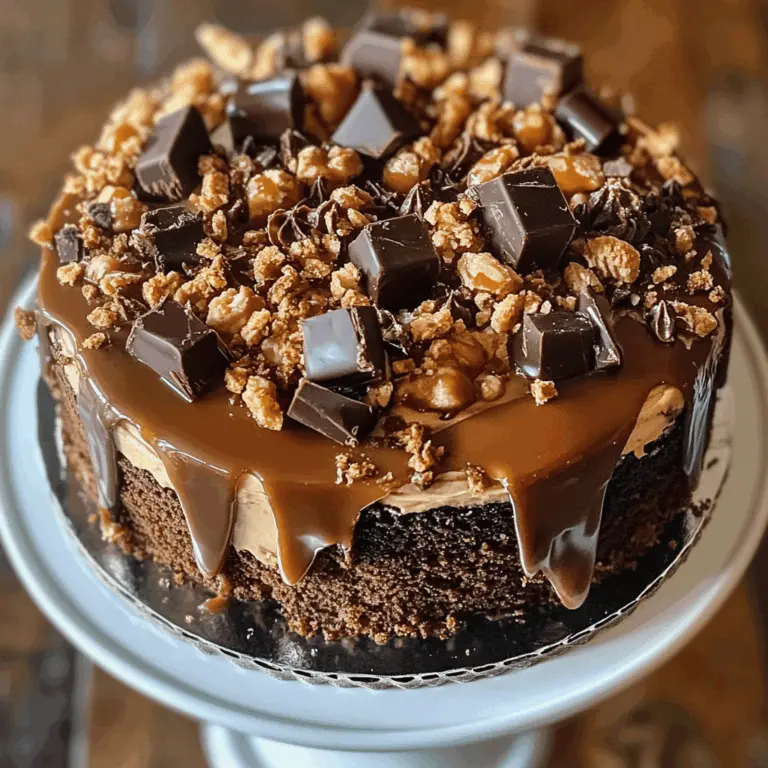 Chocolate Caramel Toffee Crunch Cake