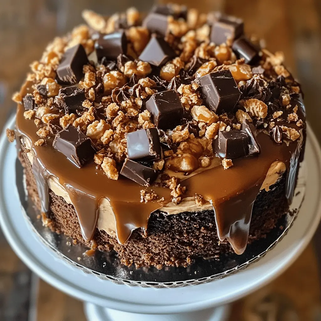 Treat yourself to a slice of heaven with this Chocolate Caramel Toffee Crunch Cake! With layers of rich chocolate cake, creamy caramel, and crunchy toffee bits, it's a dessert that promises to impress. Perfect for birthday celebrations, dinner parties, or any sweet occasion. Make sure to save this recipe for when you want to indulge in something truly special!