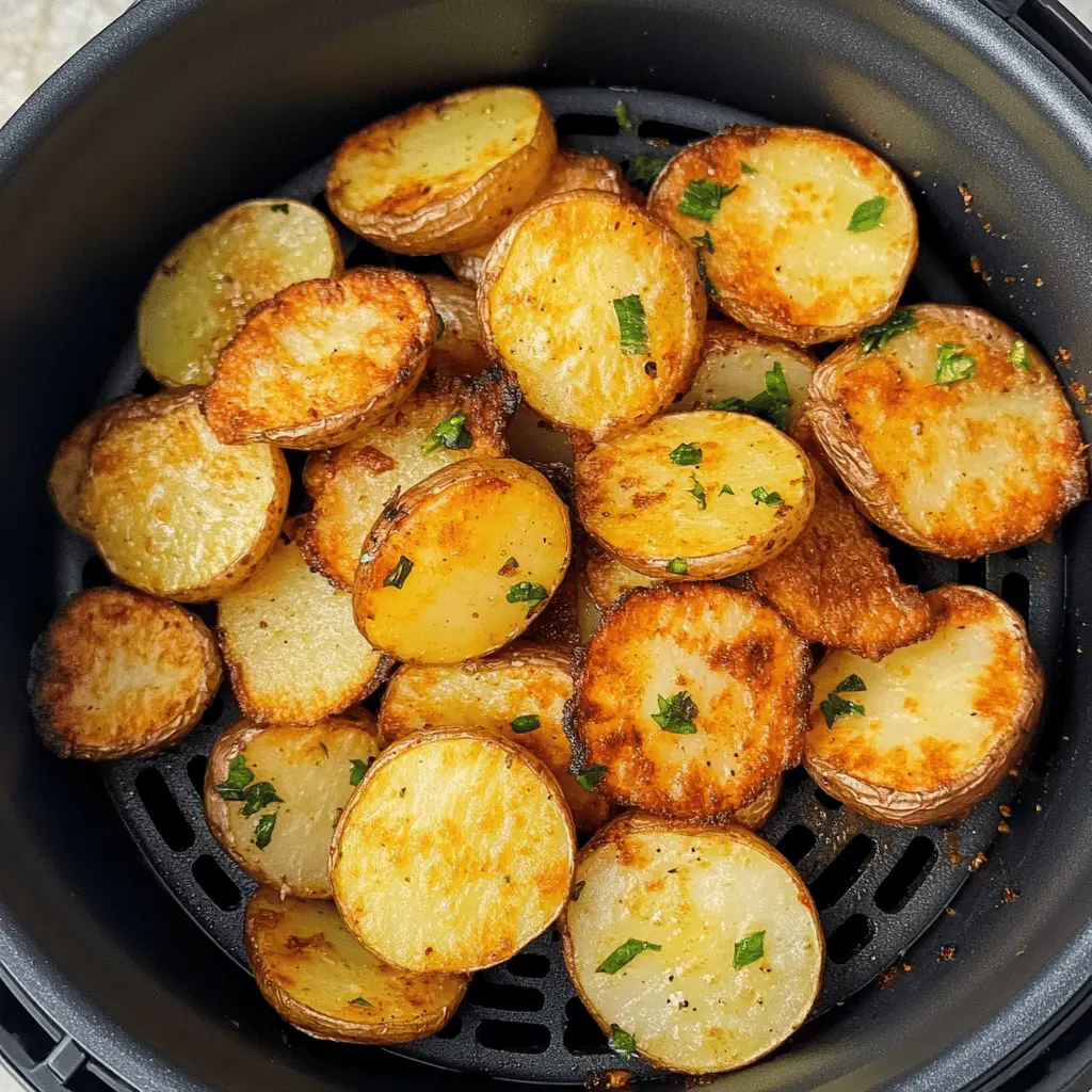 Get ready to enjoy these perfectly crispy sliced potatoes made in the air fryer! With a golden exterior and fluffy interior, they make a delightful side dish or snack. Simple to prepare, these potatoes are seasoned just right to enhance their natural flavor. Save this recipe for your next family meal or game day gathering!