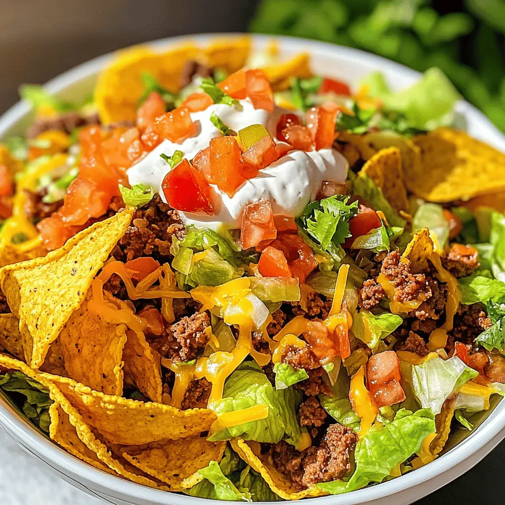 Easy Cheesy Doritos Taco Salad Recipe