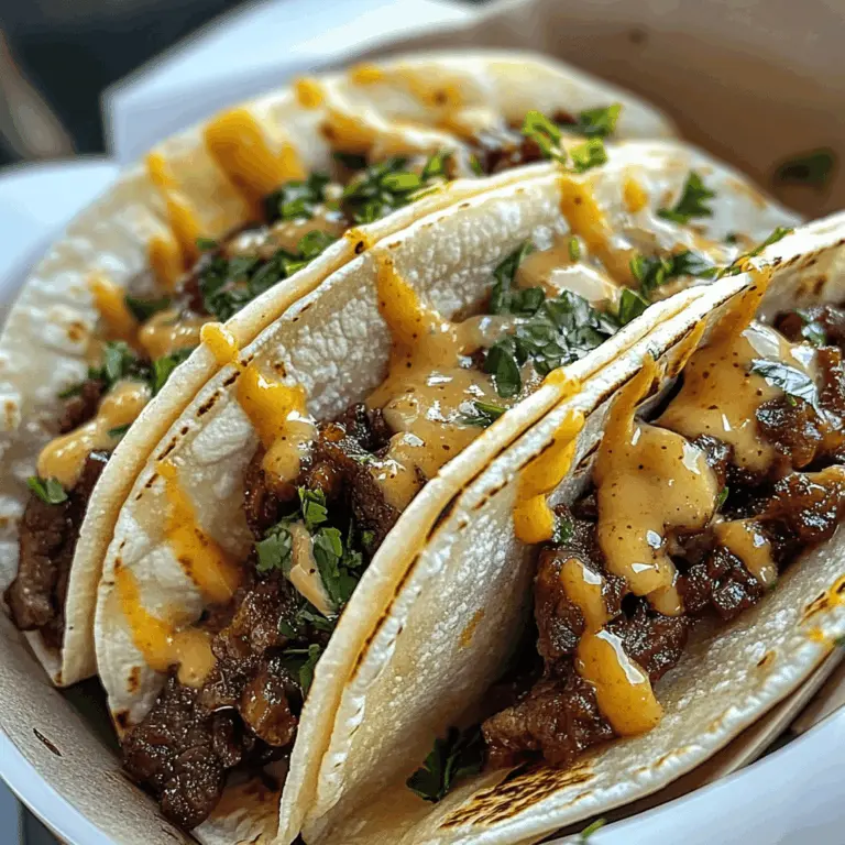 Easy Garlic Butter Honey BBQ Beef Tacos