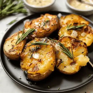 Transform your next meal with these flavorful Grilled Garlic Rosemary Smashed Potatoes! Perfectly crispy on the outside and tender on the inside, the infusion of garlic and fresh rosemary adds a delightful twist. This side dish will elevate your barbecue or family dinner. Save this recipe for your next gathering and impress your guests!