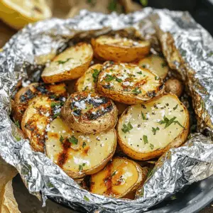 Get ready for a tasty side dish that’s simple to make! These Grilled Potatoes in Foil are perfectly seasoned, tender, and bursting with flavor. Use your favorite herbs and spices to customize these potato packets. Perfect for barbecues, camping trips, or weeknight dinners. Save this recipe to have a go-to side dish ready whenever you need it!