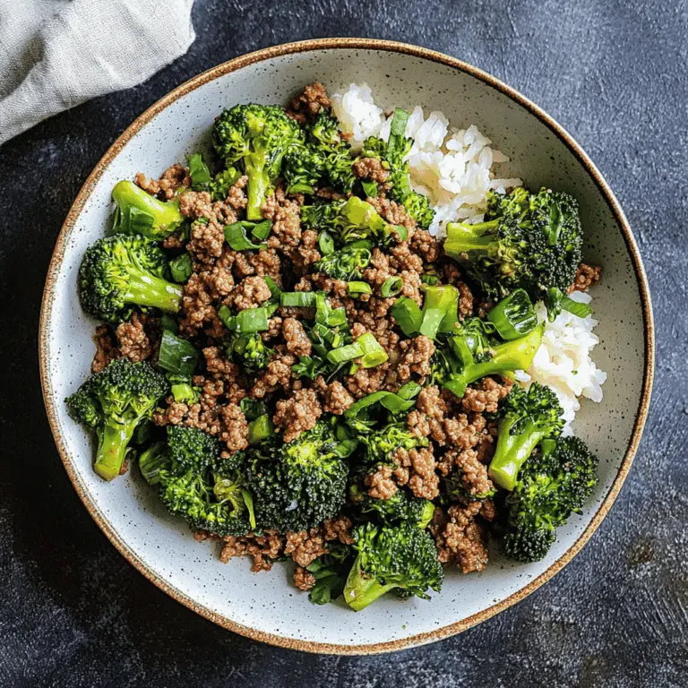 Ground Beef And Broccoli
