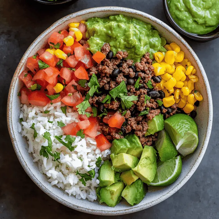 Ground Beef Burrito Bowl