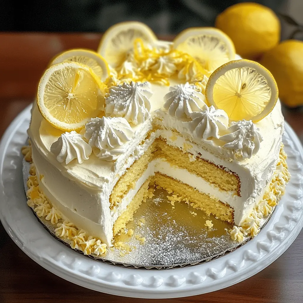 Treat yourself to this light and refreshing Italian Lemon Cream Cake, perfect for any occasion! With layers of tangy lemon cream and fluffy cake, it offers a delightful burst of flavor that's hard to resist. Save this recipe for your next gathering or special celebration, and impress your guests with every slice!