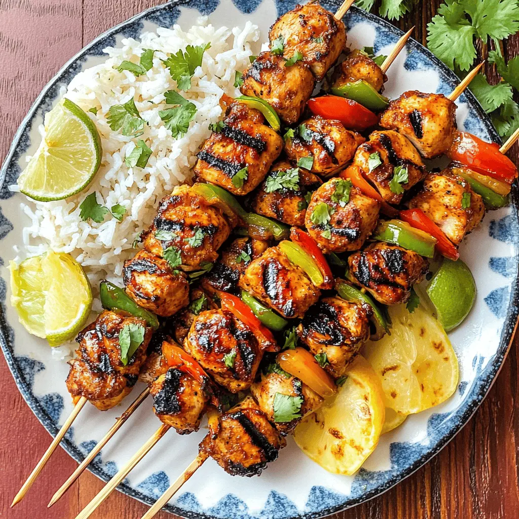 Ready to spice up your next gathering? These Mexican Barbecue Chicken Skewers are bursting with flavor thanks to a tangy marinade and a perfect blend of spices. Grilled to juicy perfection, they're ideal for summer barbecues or easy weeknight dinners. Save this recipe and bring deliciousness to your table!