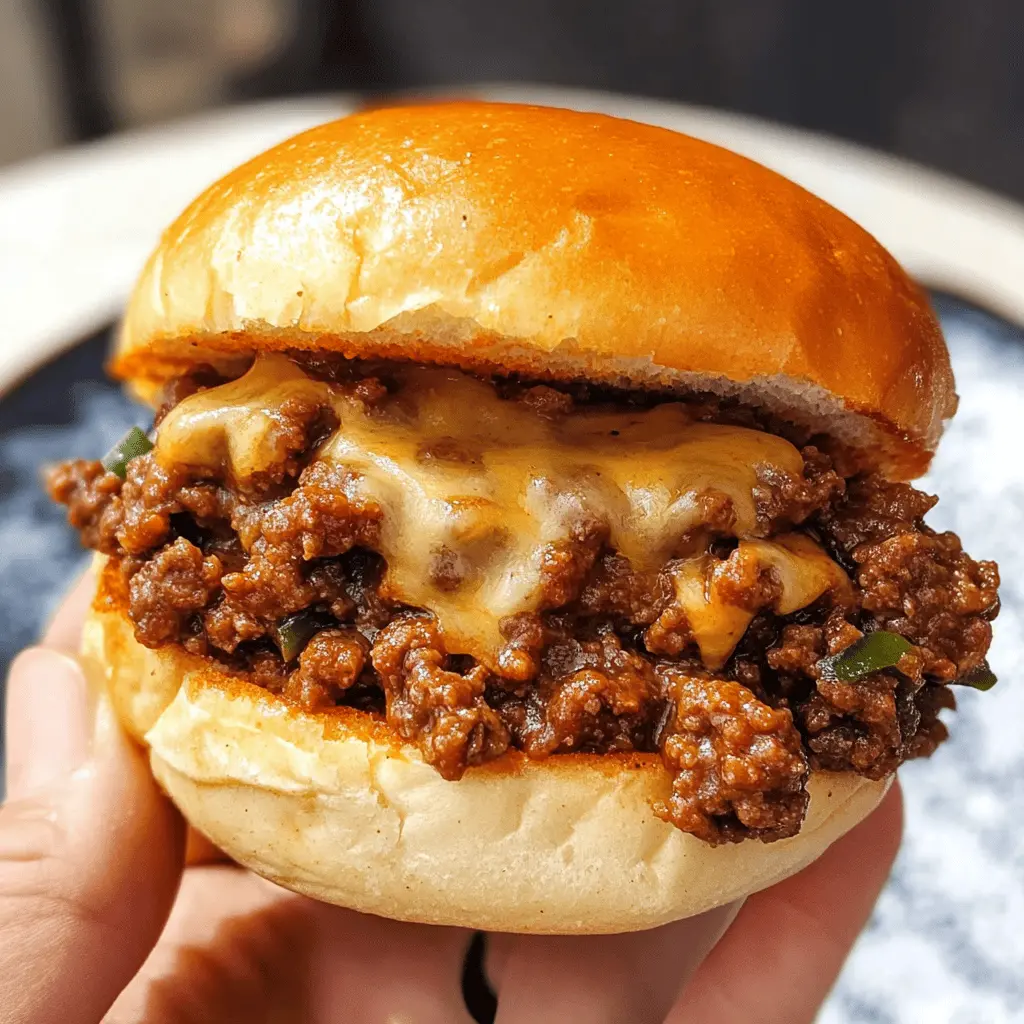 Get ready to enjoy a delicious twist on a classic favorite! These Philly Cheesesteak Sloppy Joes combine tender beef, melty cheese, and savory peppers for a mouthwatering meal that’s perfect for busy weeknights. Save this easy recipe for your next family dinner or game day! You won’t want to miss out on this flavorful creation!
