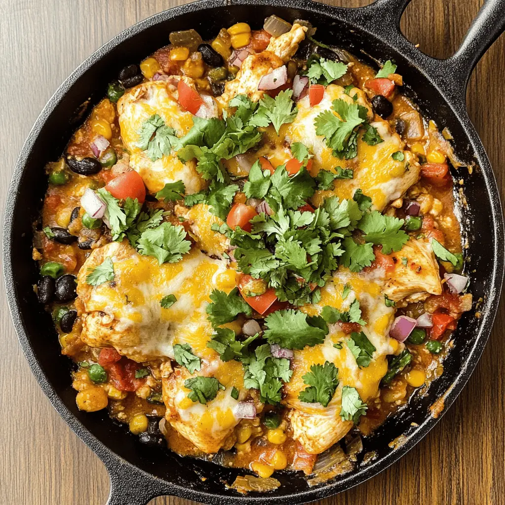 Bring the taste of the Southwest to your kitchen with this easy Santa Fe Chicken Skillet! Packed with juicy chicken, colorful peppers, and black beans, it's a one-pan meal bursting with flavor. Perfect for busy weeknights or casual gatherings. Save this recipe to your boards and enjoy a hearty dinner that everyone will love!