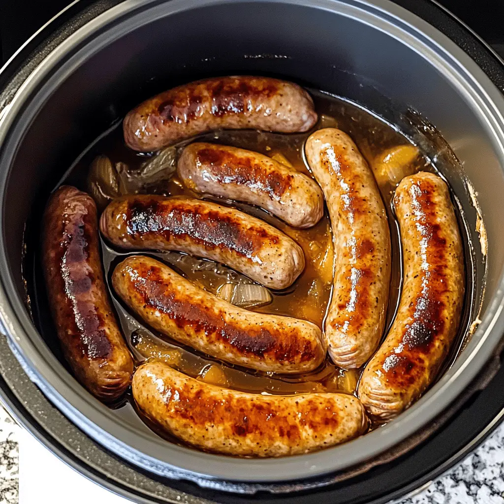 Make your game day or family gathering unforgettable with these Slow Cooker Beer Brats! Juicy bratwursts infused with the rich flavors of beer and spices create a mouthwatering dish that everyone will love. Perfect for easy meal prep, just set it and forget it! Save this recipe for your next cookout or tailgate party and enjoy delicious bites with minimal effort.