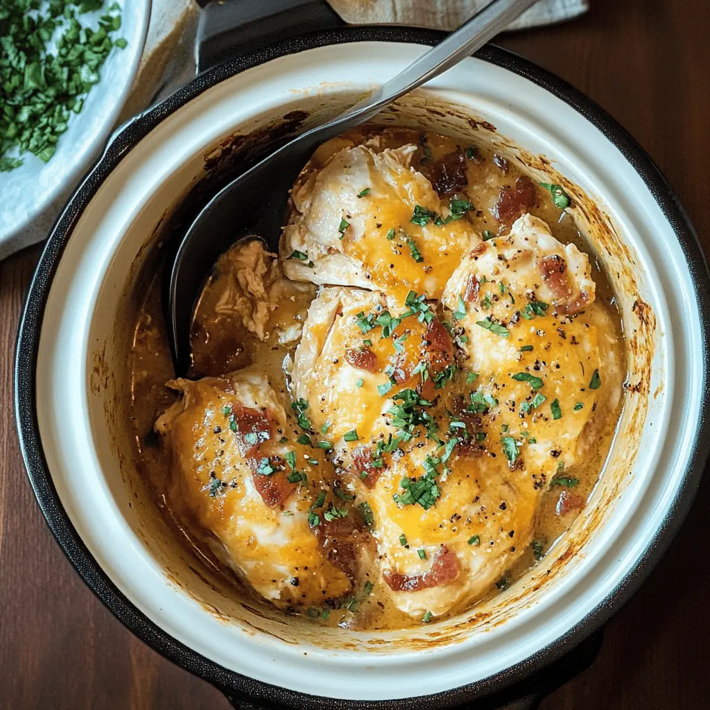 Get ready for a cozy dinner with this Slow Cooker Crack Chicken! With tender shredded chicken, crispy bacon, and a creamy ranch flavor, this dish is perfect for busy weeknights or game day gatherings. Serve it on buns or over rice for a delicious meal. Save this recipe for your next family dinner or fun get-together!