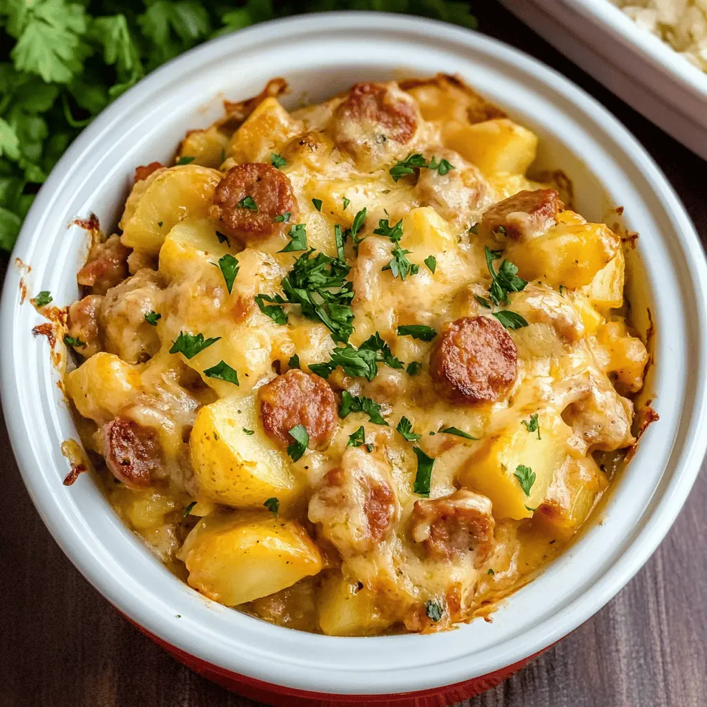 Warm up your evenings with this delicious Slow Cooker Sausage and Potato Casserole! Featuring savory sausage, tender potatoes, and flavorful herbs, this comforting dish is perfect for busy days. It's an easy one-pot meal that the whole family will love. Save this recipe to enjoy a hearty dinner any night of the week!