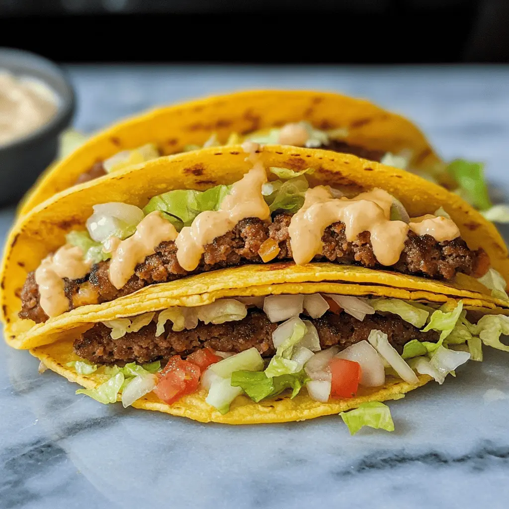 Get ready for a fun twist on dinner with these Smash Burger Tacos! Juicy beef patties seasoned to perfection, combined with fresh toppings, and wrapped in warm tortillas make for a delightful meal. Perfect for taco night or game day, these tacos will surely impress! Save this recipe for a delicious and easy weeknight dinner!