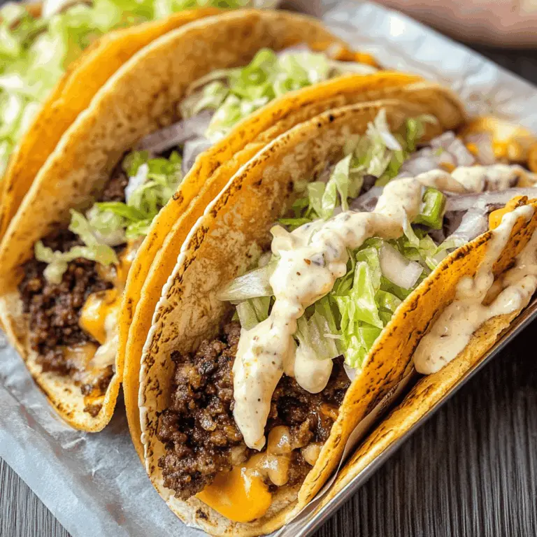 Easy Smash Burger Tacos Recipe