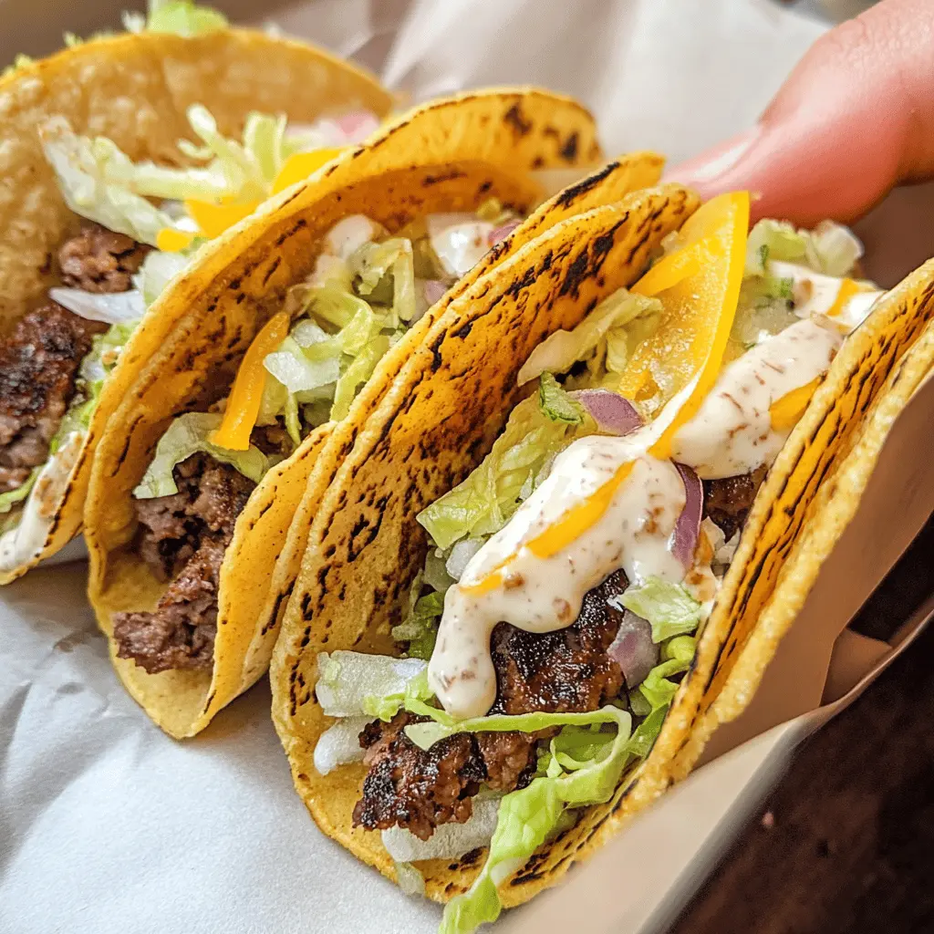 Easy Smash Burger Tacos Recipe