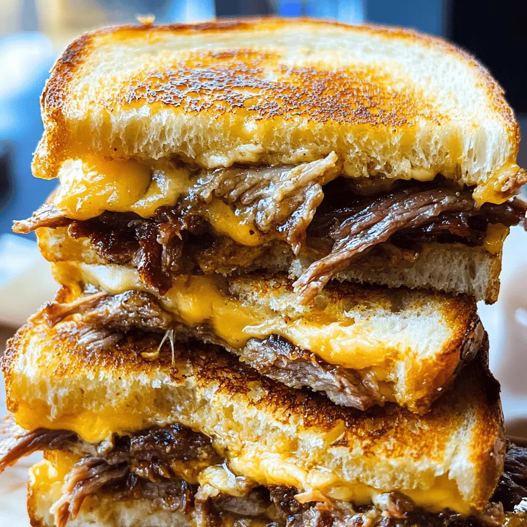 Warm up your taste buds with this mouthwatering Smoked Brisket Grilled Cheese! Packed with tender smoked brisket and ooey-gooey cheese, it's the ultimate comfort food. Perfect for game day or a cozy night in, this easy recipe is sure to impress. Save it for your next gathering and elevate your grilled cheese game!