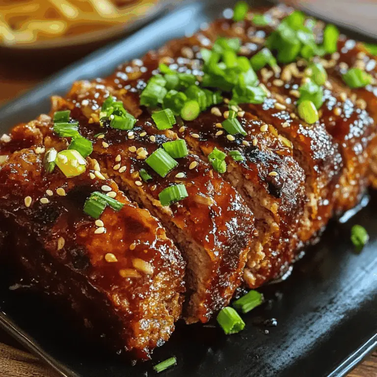 Sweet And Spicy Korean Bbq Meatloaf