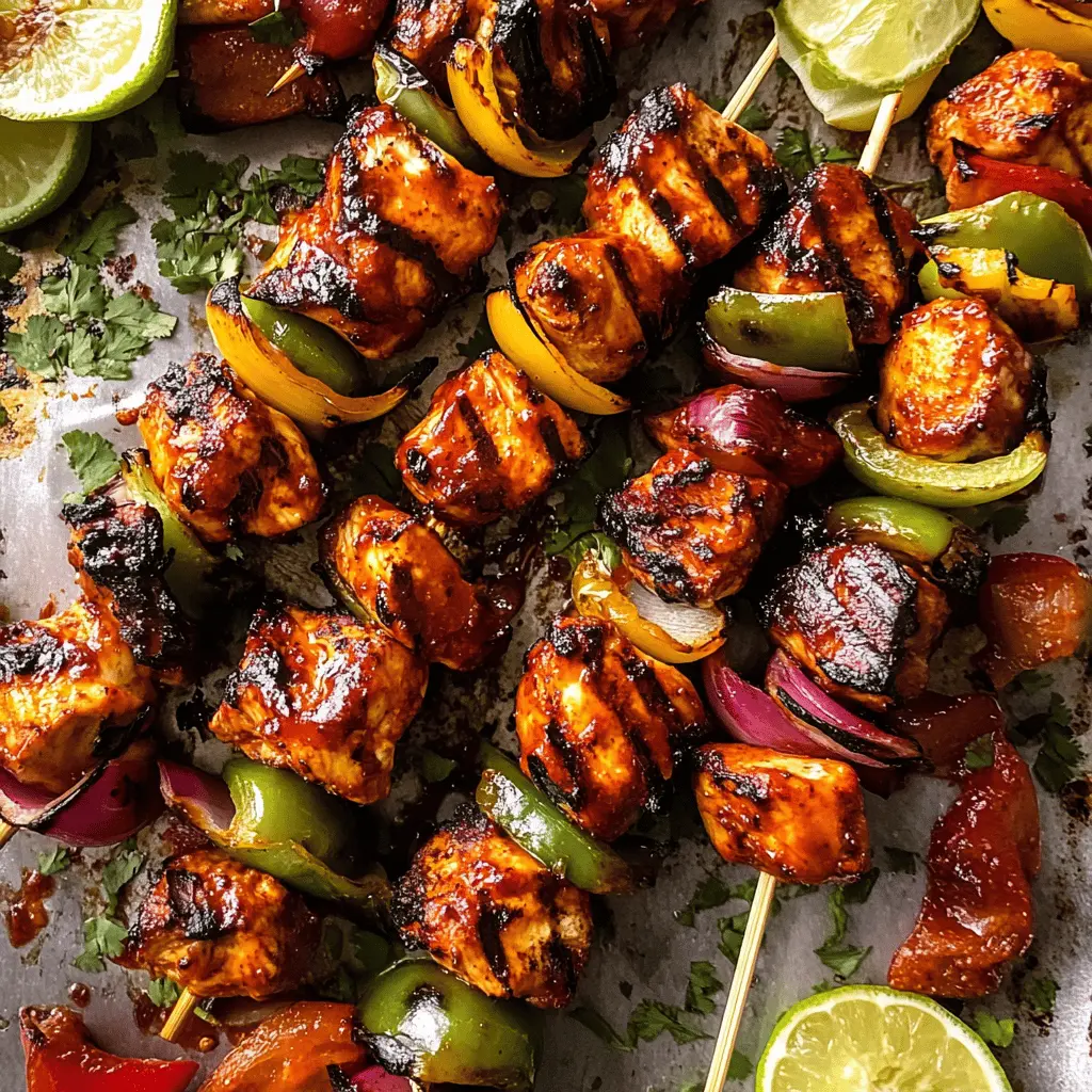 Get ready for the ultimate BBQ experience with these delightful chicken skewers! Tender, juicy chicken marinated in a zesty blend of spices and grilled to perfection make this recipe a must-try. Perfect for summer gatherings, picnics, or any get-together, these skewers are packed with flavor. Save this recipe to impress your friends and family at your next cookout!