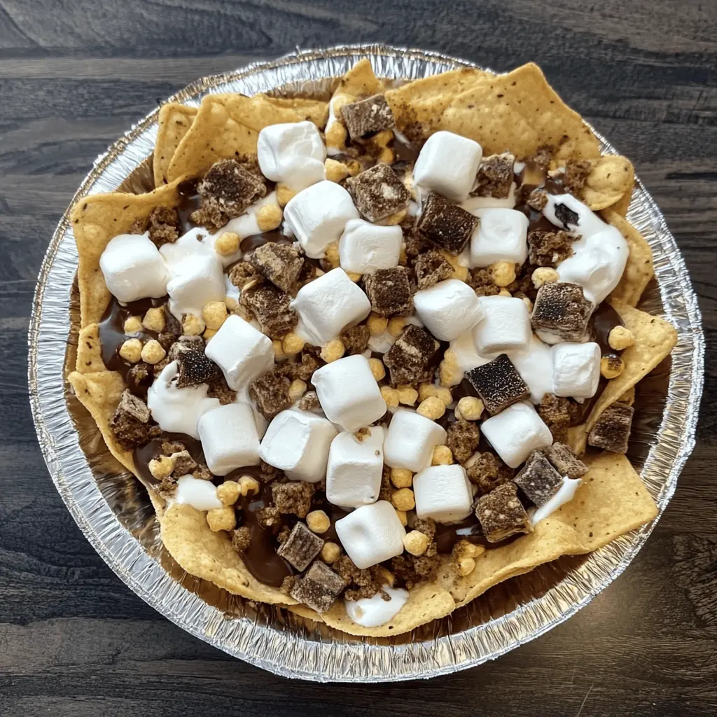 Treat yourself to a delicious twist on a classic favorite with Original S'mores Nachos! Layer crispy tortilla chips with melted chocolate, gooey marshmallows, and crunchy graham cracker crumbles for an irresistible dessert. Perfect for campfire nights or movie marathons, save this easy recipe and impress your friends with this sweet snack!