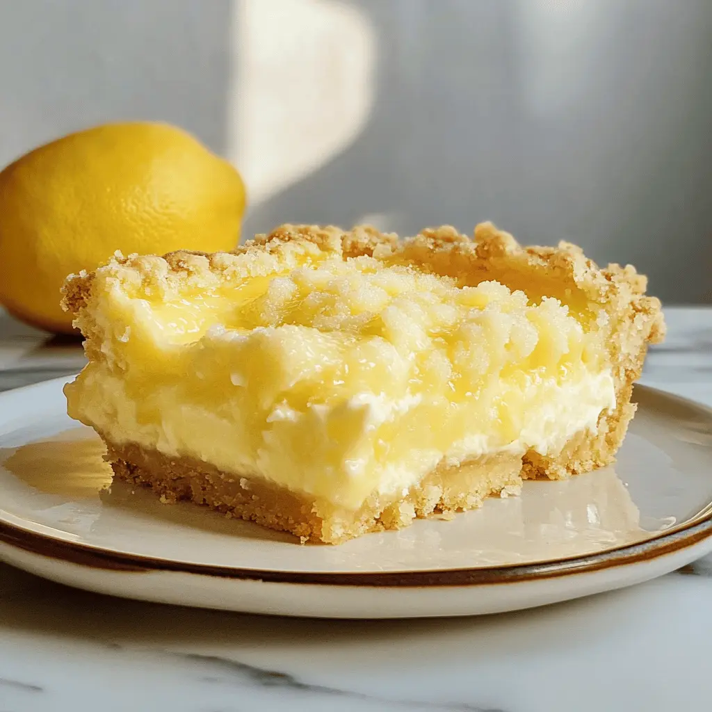Easy Tangy Lemon Cream Cheese Dump Cake With Buttery Crust