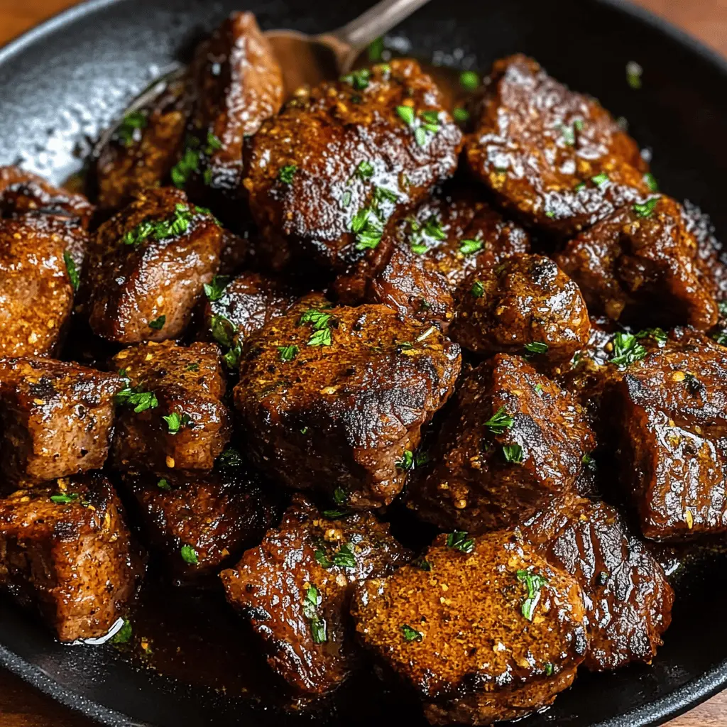 Easy Cajun Garlic Butter Steak Bites Recipe