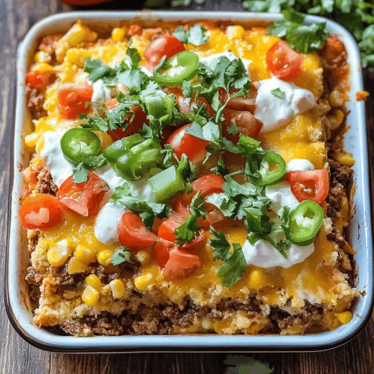 Cheesy Cornbread Taco Bake Recipe