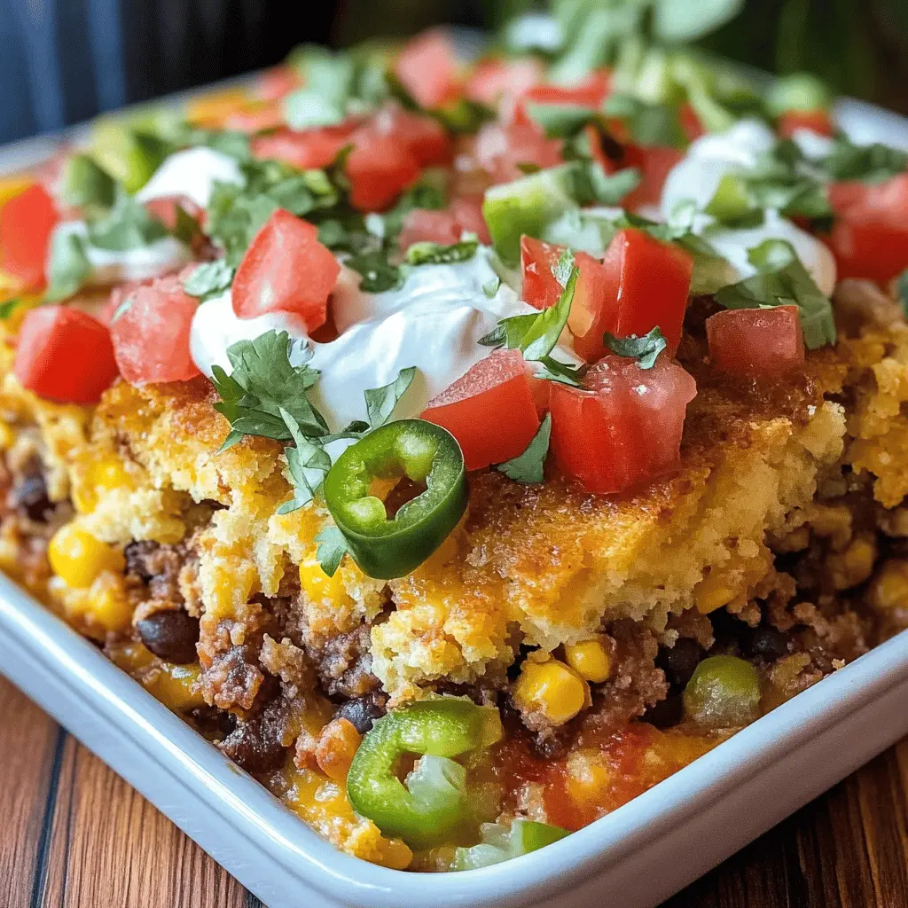 Cheesy Cornbread Taco Bake Recipe