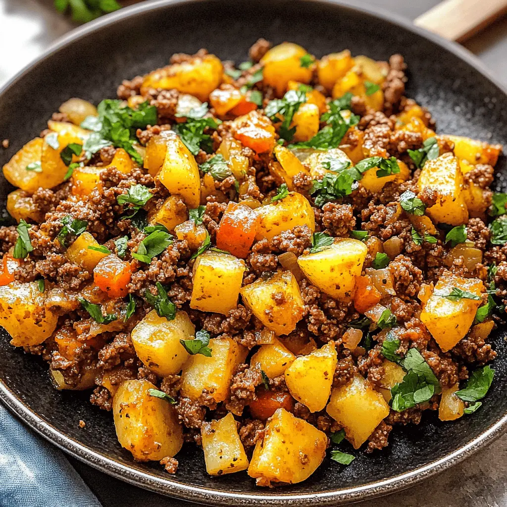Easy Ground Beef and Potatoes Dinner Recipe
