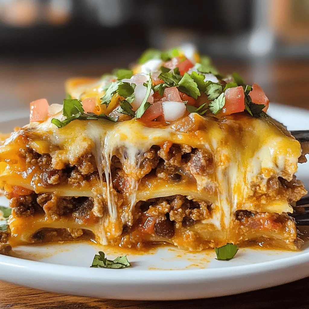 Easy Cheesy Mexican Lasagna Recipe