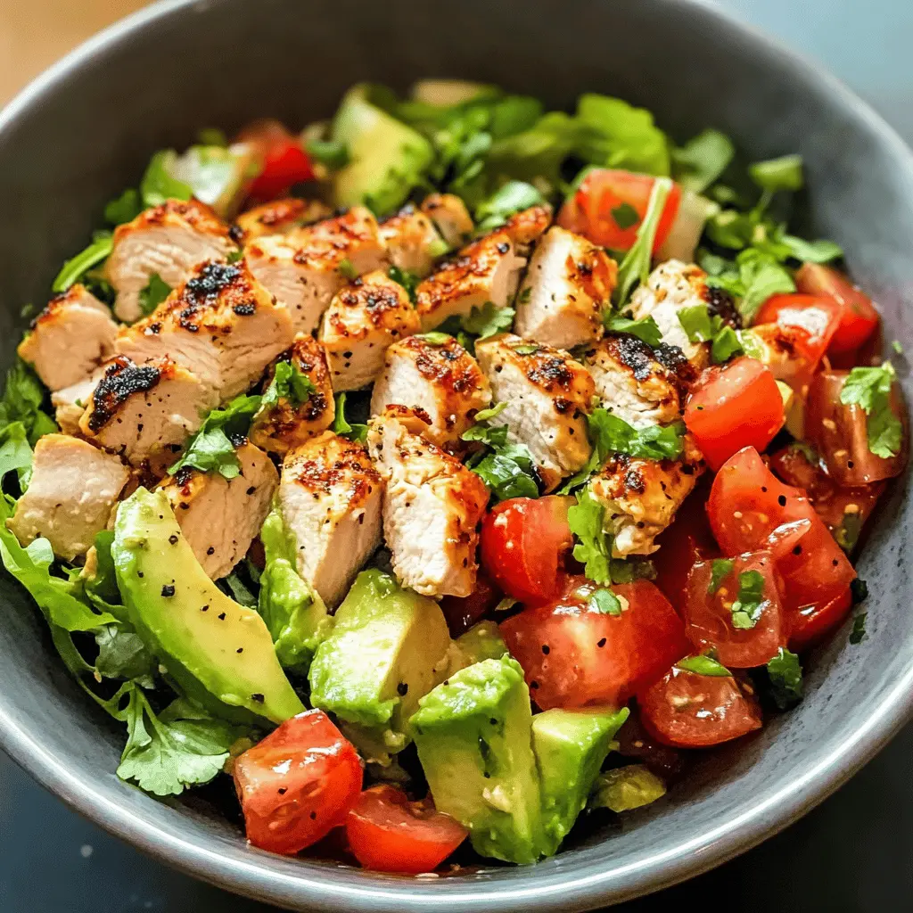 Easy Healthy Avocado Chicken Salad Recipe