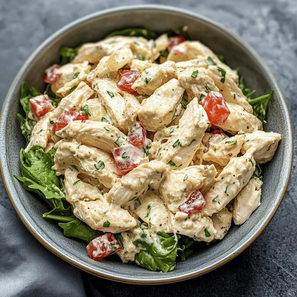 Easy Creamy Keto Chicken Salad Recipe