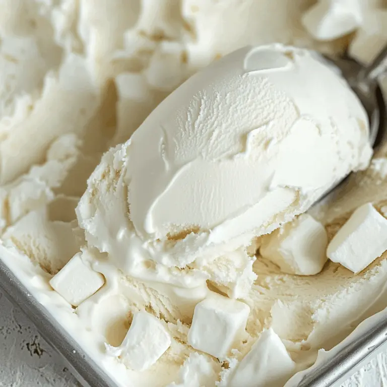 Easy Homemade Marshmallow Ice Cream Recipe