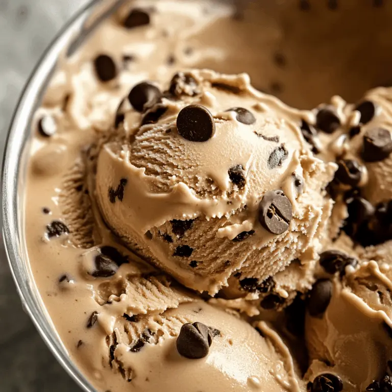Easy Coffee Chocolate Chip Ice Cream Recipe