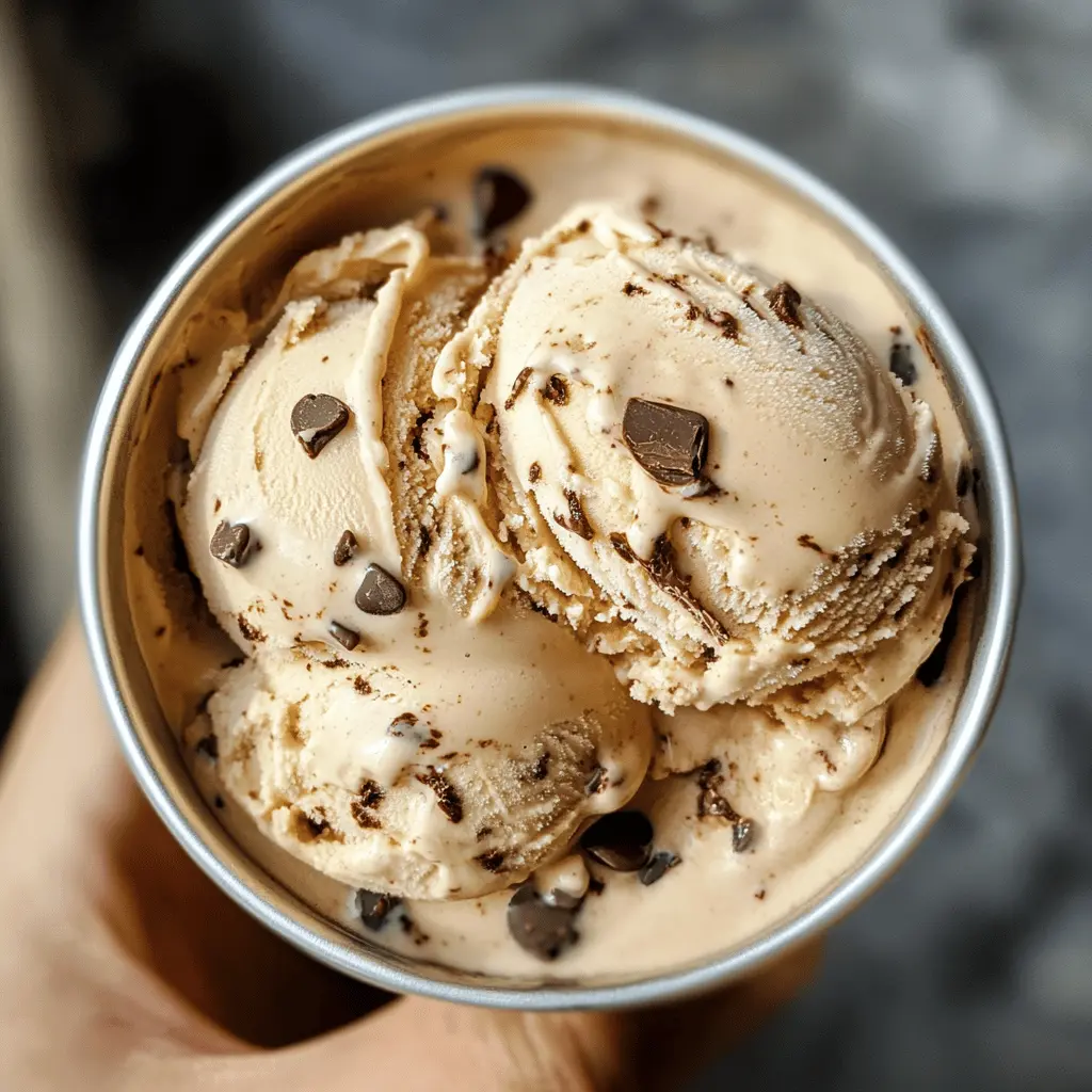 Easy Coffee Chocolate Chip Ice Cream Recipe