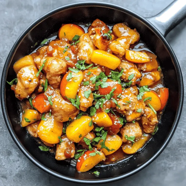 Easy Thai Peach Chicken Recipe