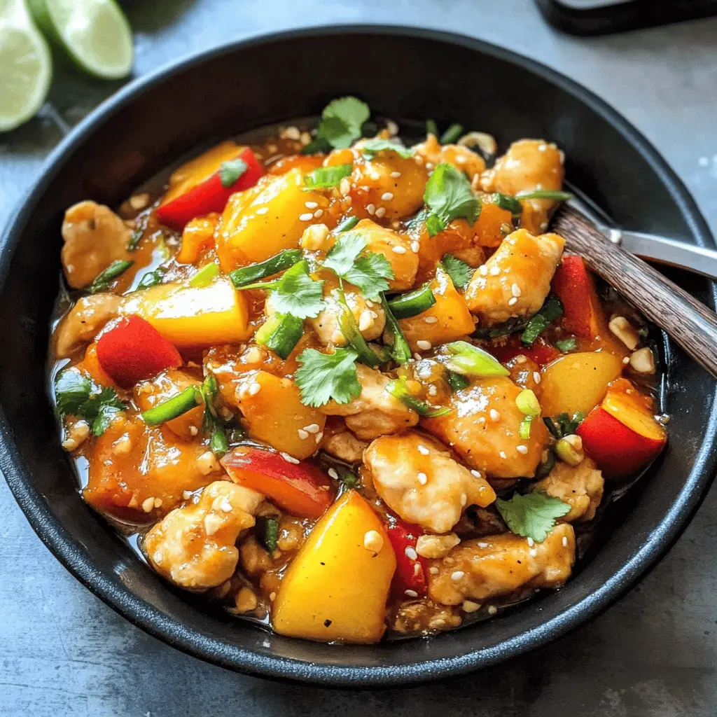 Easy Thai Peach Chicken Recipe
