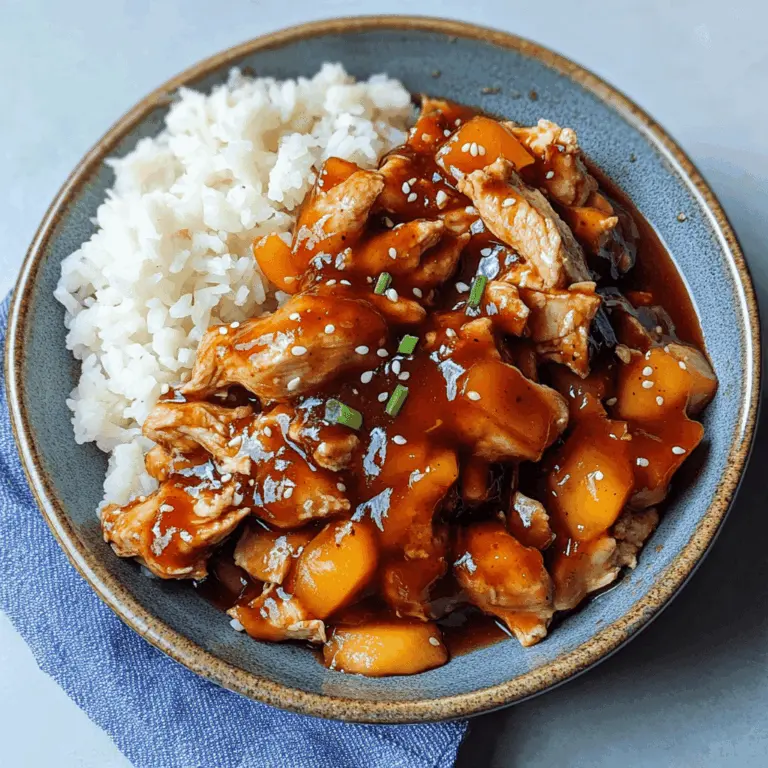 Easy Slow Cooker Peach BBQ Chicken Recipe