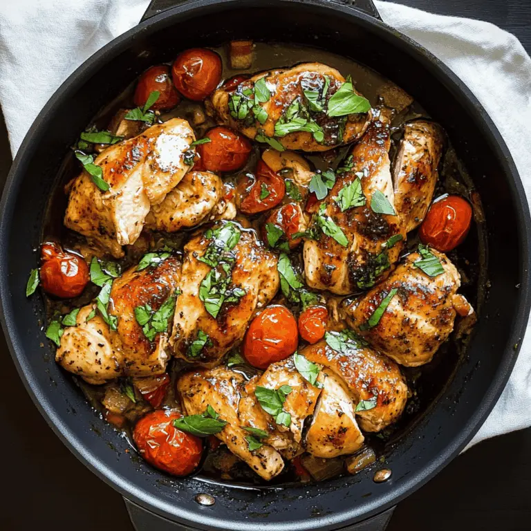 Easy One Pan Balsamic Chicken Recipe