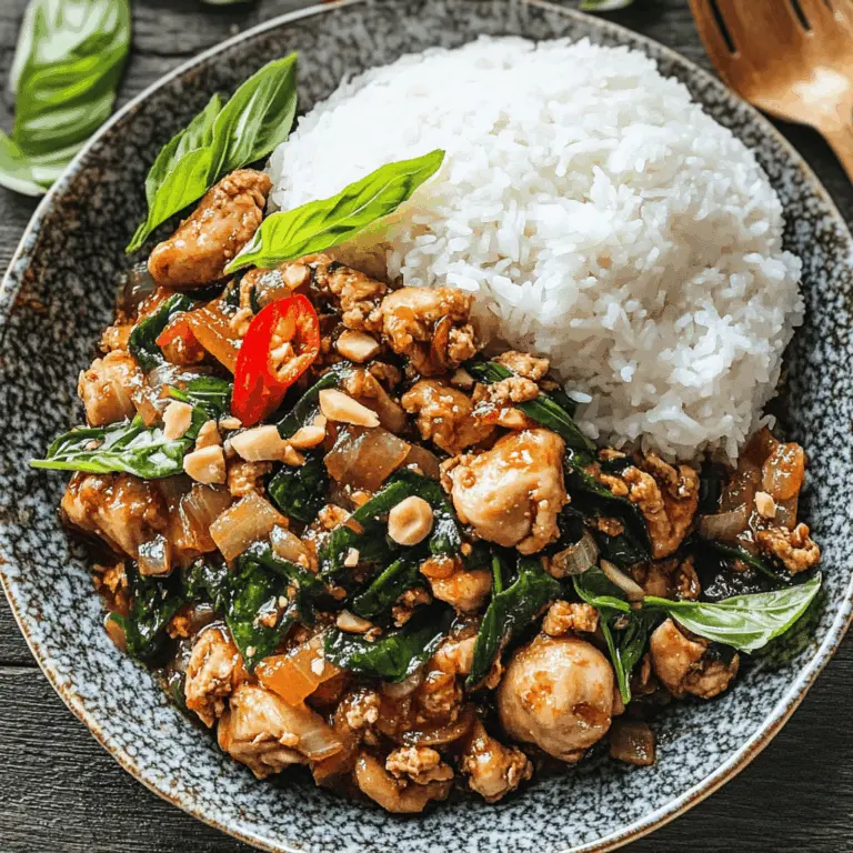 Easy Thai Basil Chicken Recipe (Pad Krapow Gai)