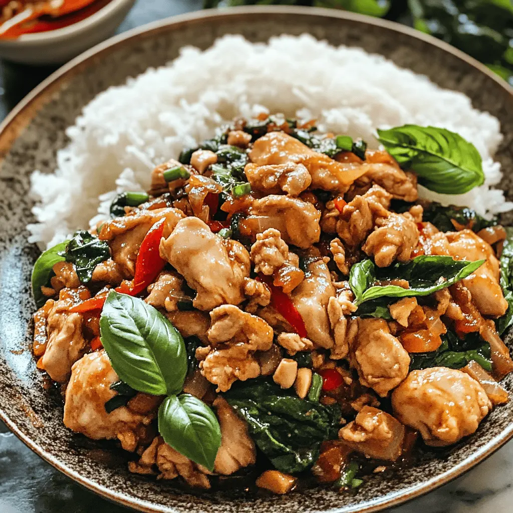 Easy Thai Basil Chicken Recipe (Pad Krapow Gai)