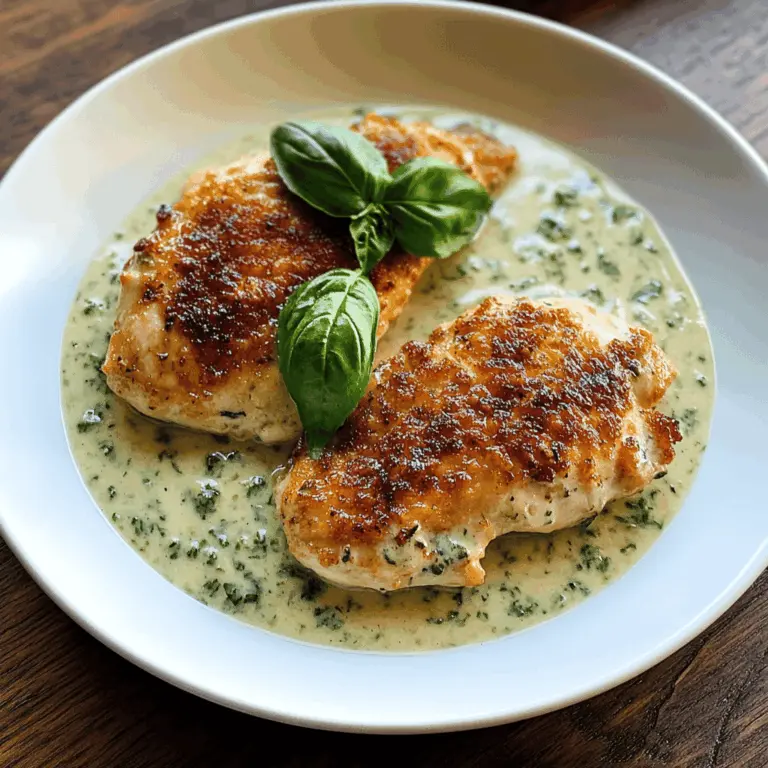 Easy Chicken in Creamy Basil Sauce
