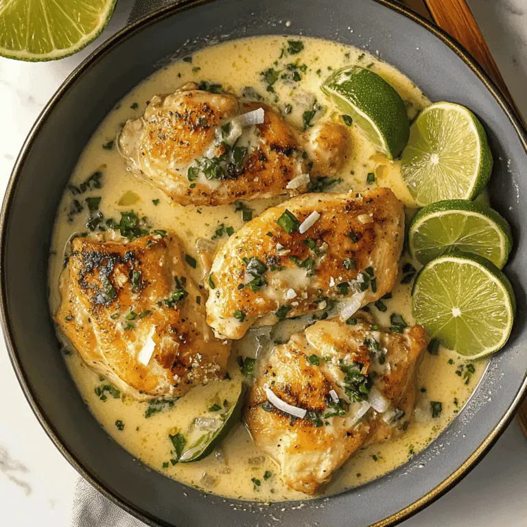 Easy Creamy Coconut Lime Chicken Recipe