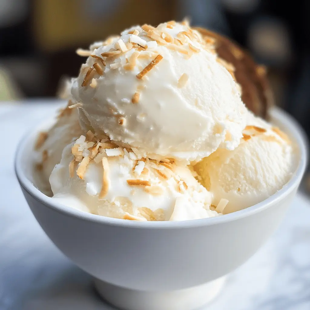 Easy Creamy Coconut Ice Cream Recipe