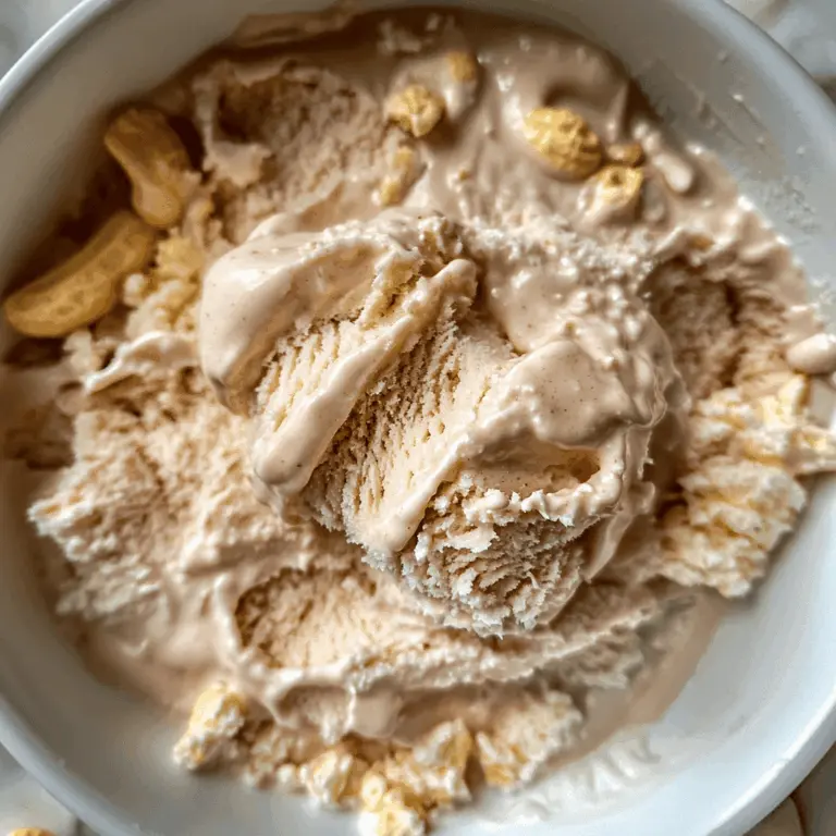 Creamy Cottage Cheese Peanut Butter Ice Cream Recipe