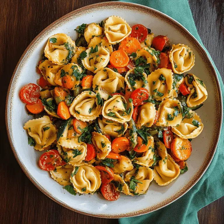Quick Tortellini with Sautéed Veggies