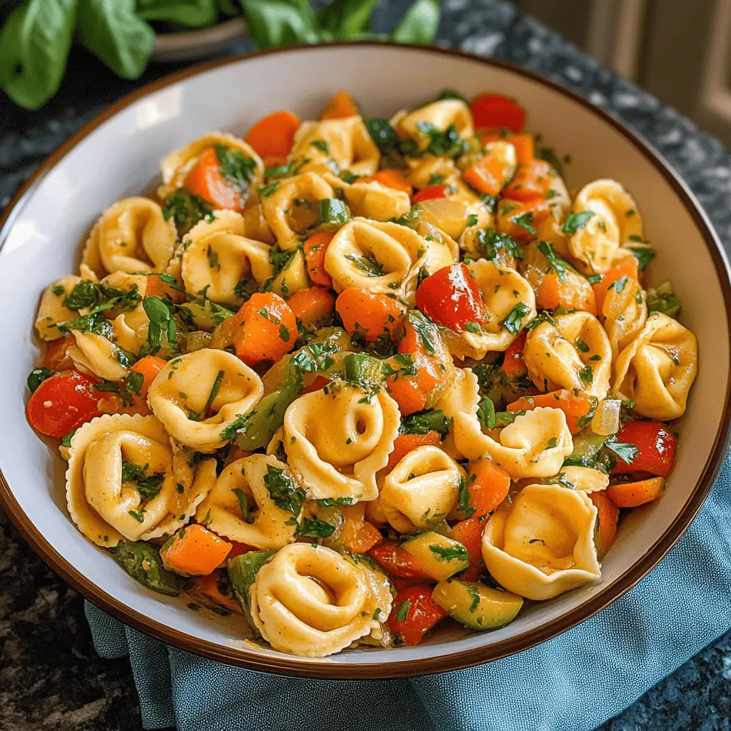 Quick Tortellini with Sautéed Veggies