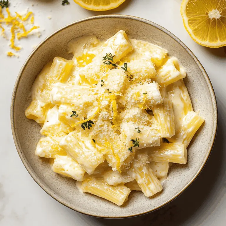 Easy Creamy Lemon Pasta Recipe