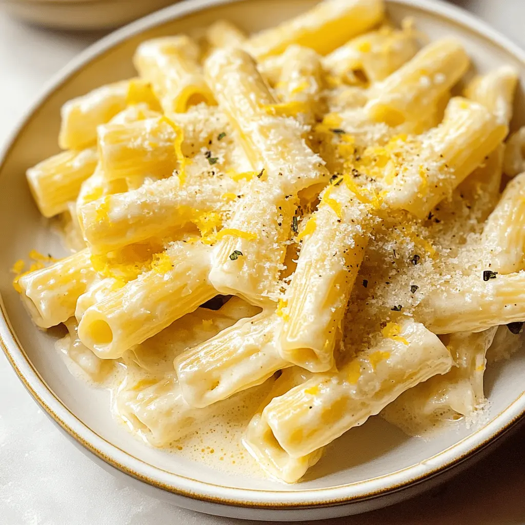 Easy Creamy Lemon Pasta Recipe
