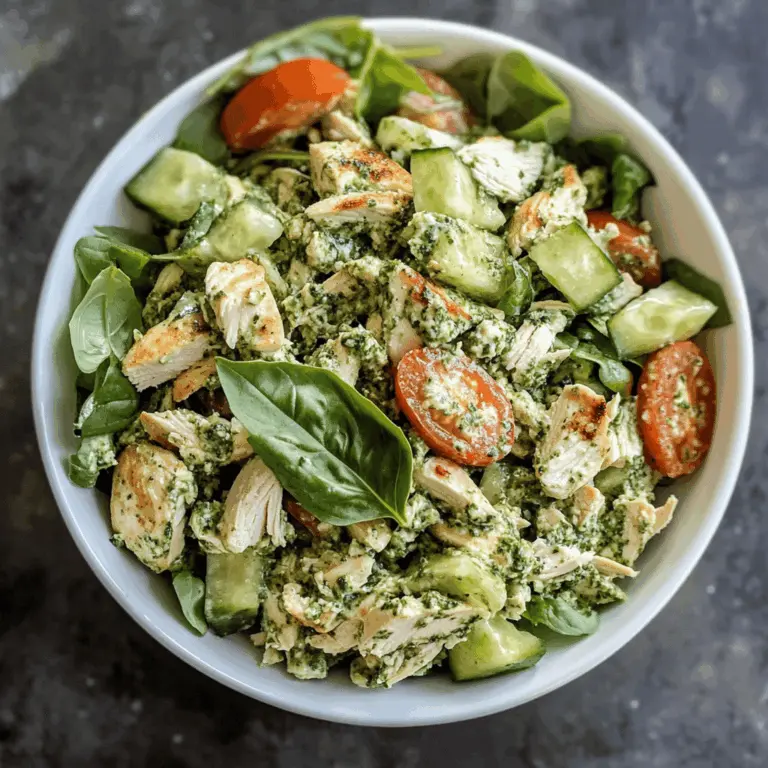 Easy Pesto Chicken Salad Recipe for Meal Prep